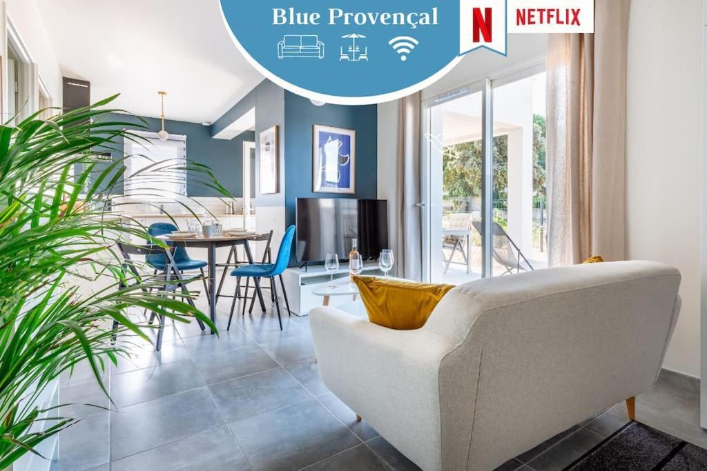 ☆ Blue Provencal Appartement ☆ Morieres-les-Avignon Esterno foto